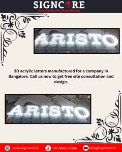 Outdoor Signage Company Bangalore