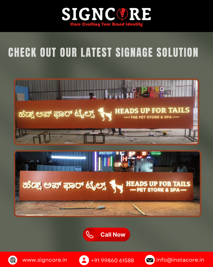 Premium sign board manufacturer in Bangalore