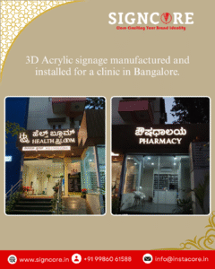 Custom 3D Metal Letters Signage Manufacturer in Bangalore
