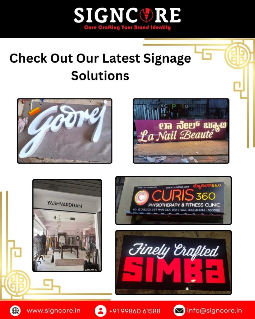 Sign Board Manufacturers in Bangalore