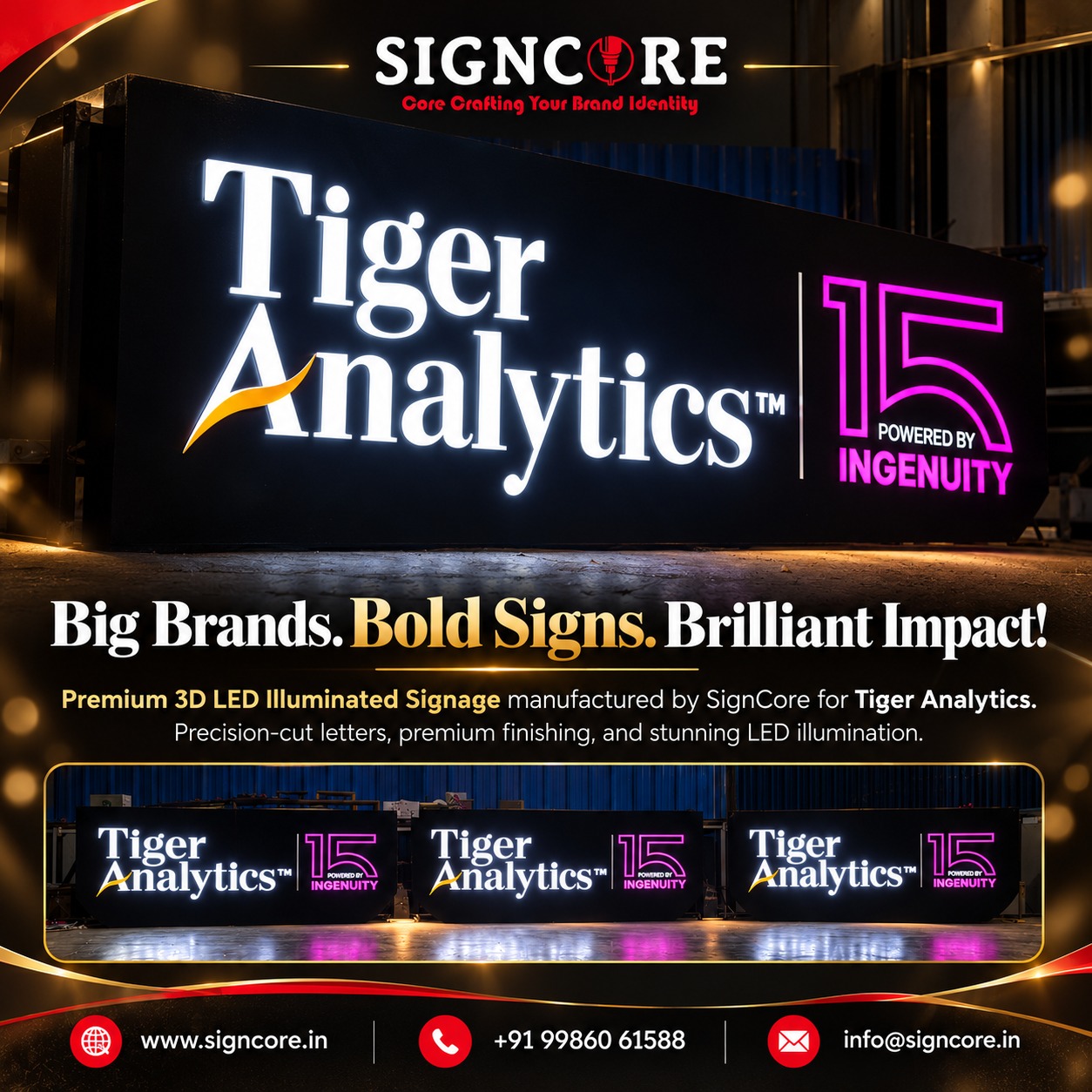 signage design and installation Bangalore